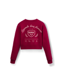 Mikina Crop Bordeaux