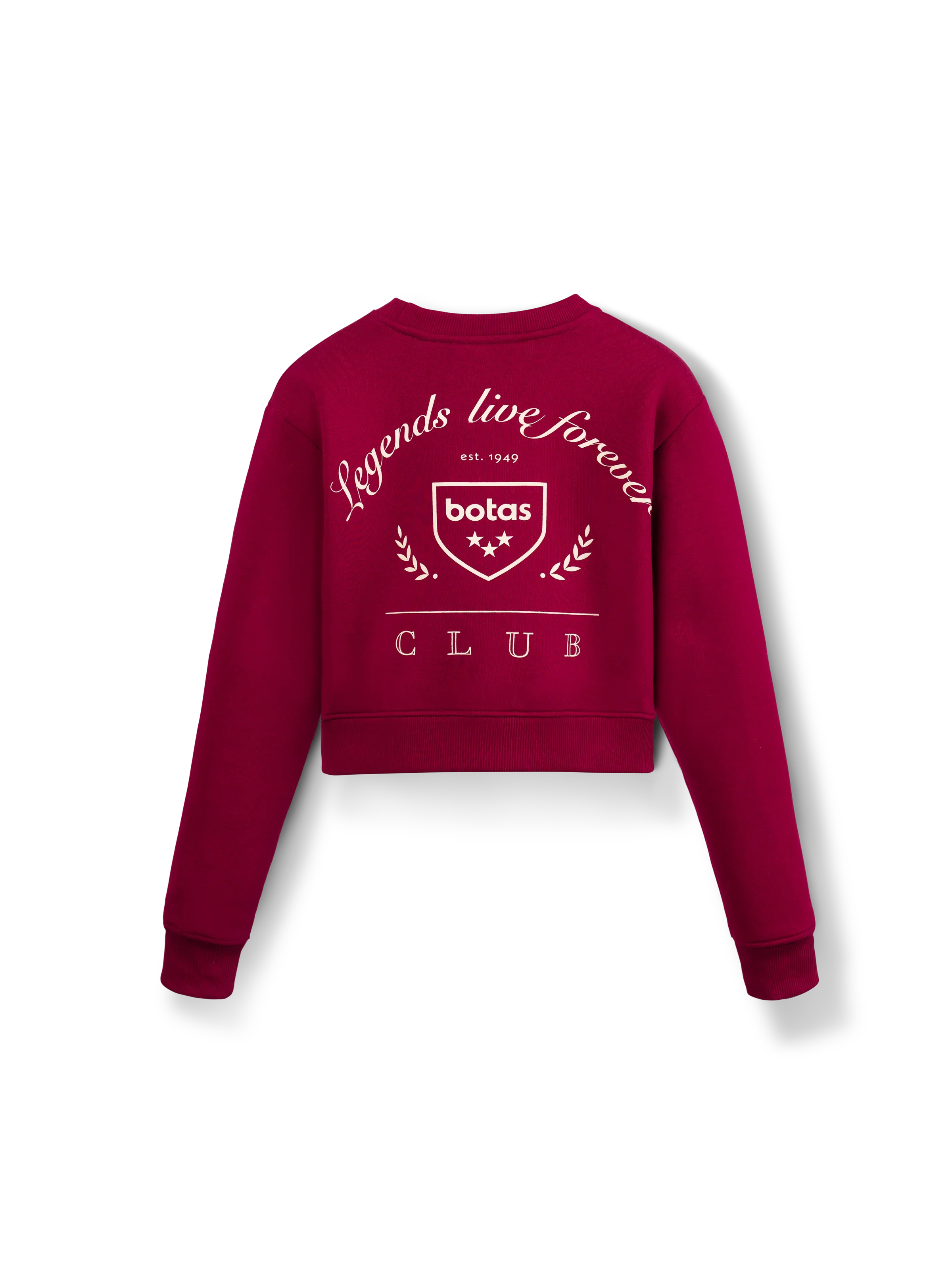 Mikina Crop Bordeaux