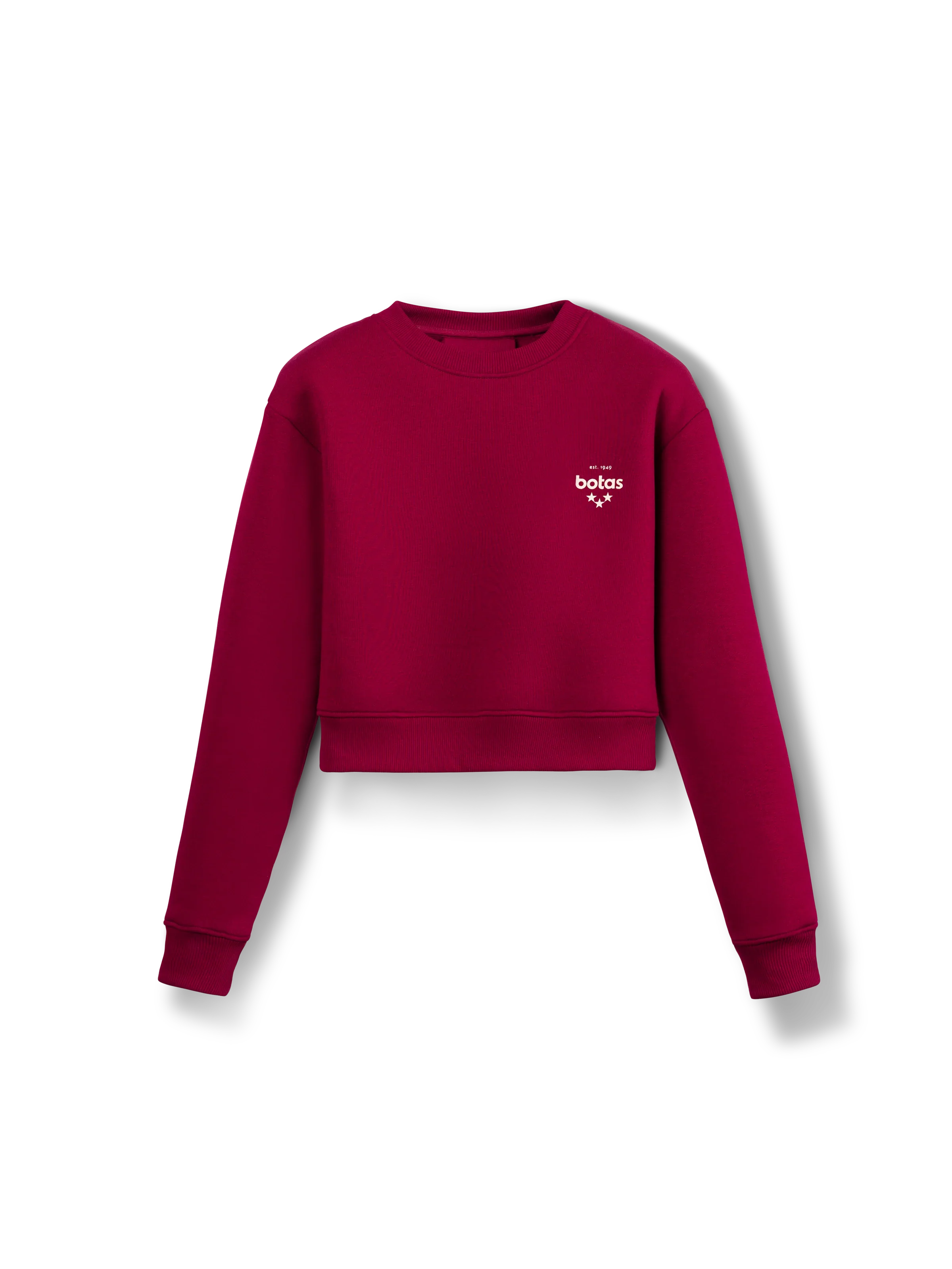 Mikina Crop Bordeaux