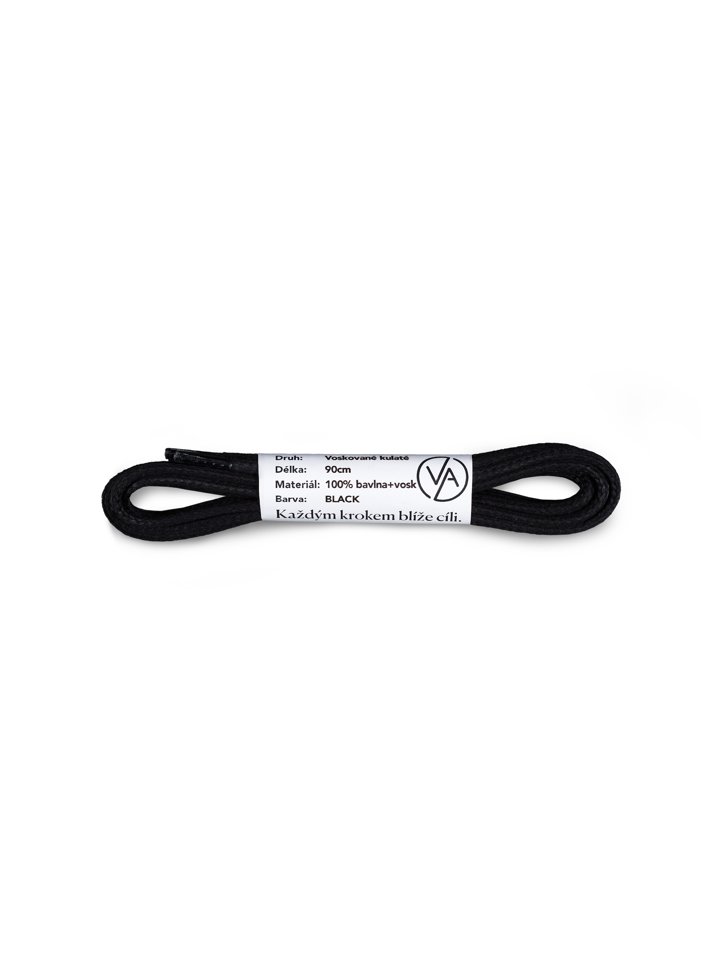 Voskované šnúrky okrúhle Black